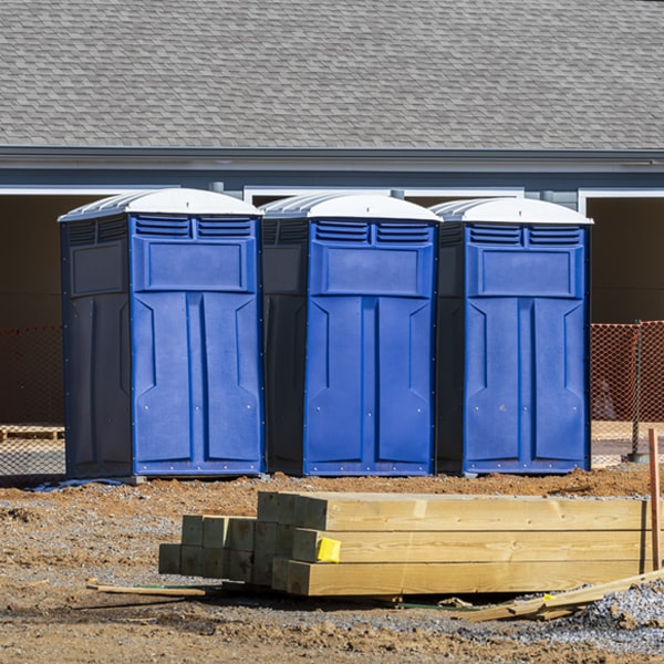 are there any restrictions on where i can place the portable toilets during my rental period in Antoine